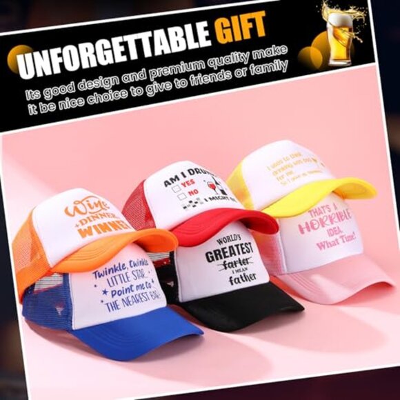 Funny Joke Trucker Hats Baseball Caps Adjustable Retro Y2K Gag Gift